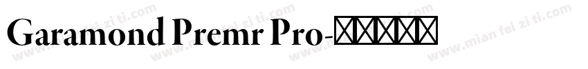 Garamond Premr Pro字体转换